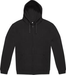 B&C Collection ID. 334 GLOGĂ CU FERMOAR / Hanorac cu fermoar unisex - negru 4XL (01I33400214)