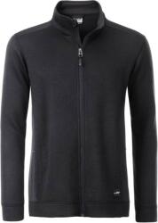 Daiber JN 862 / Jachetă de lucru tricotată din fleece pentru bărbați - negru/negru XXXL (02086280813)