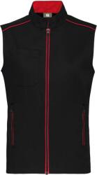 Wk Designed To Work WK CONCEPUTĂ PENTRU LUCRU WK 6148 / Vestă bărbătească din material rezistent - negru/roșu XL (20614881404)