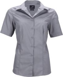 Daiber JN 643 / Cămașă business pentru femei din poplin cu mâneci scurte - oțel XXL (020643m0805)