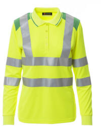 PAYPER GUARD+ WINTER LADY FLUO 001482-0028 / Tricou polo reflectorizant cu mânecă lungă în două culori - galben/verde jeleu M (001482002801020M)
