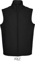 SOL´S RACE BW / Vestă softshell bărbătească cu 2 straturi - neagră XL (25288700204)