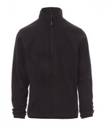 PAYPER SOFT+ 001294-0070 / Hanorac unisex ușor din fleece cu fermoar pe jumătate - negru L (001294007014000L)