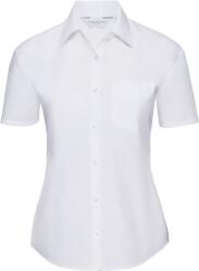 Russell Athletic 935F / Cămașă poplin cu mânecă scurtă pentru femei - alb 4XL (11935F00114)