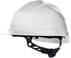 Delta Plus DELTA QUARTZ UP III / Cască de protecție cu vizieră scurtă - albă reglabilă (QUARUP3BC)