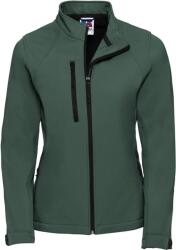 Russell Athletic 140F / Jachetă softshell cu 3 straturi pentru femei - verde sticlă, mărimea L (10140F54003)