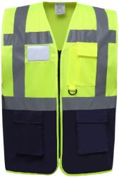 Yoko Vestă YOKO HI-VIS HVW801 / Multifuncțională - HV galben/bleumarin S (79W801zw701)