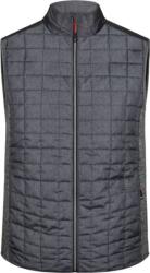 Daiber JN 740 / Vestă hibridă tricotată pentru bărbați - gri melanj/antracit melanj XXXL (020740s6513)