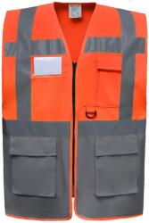 Yoko Vestă multifuncțională YOKO HI-VIS HVW801 / Vestă multifuncțională - HV portocaliu/gri S (79W801zw201)