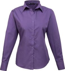 Premier PR 300 / Cămașă poplin cu mânecă lungă pentru femei - violet L (3903003502e)