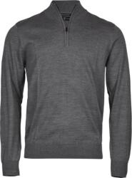 TEE JAYS TJ6010 / Pulover bărbătesc cu fermoar 1/4 - gri melanj XXL (18601007705)