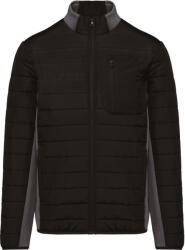 Kariban Vintage K6171 / Jachetă matlasată bărbătească - negru/gri închis heather XXXL (206171u8013)