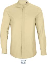 Neoblu 3792 BART MEN / Cămașă bărbătească cu mânecă lungă din poplin - bej M (24379212502)