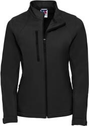 Russell Athletic 140F / Jachetă softshell cu 3 straturi pentru femei - neagră M (10140F00202)