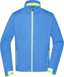 Daiber JN 1126 / Jachetă softshell bărbătească cu 3 straturi - albastru strălucitor/galben strălucitor M (021126r0302)