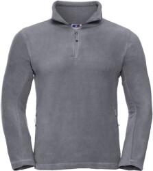 Russell Athletic 874M / Hanorac bărbătesc din fleece cu fermoar 3/4 - gri convoi XS (10874M25300)