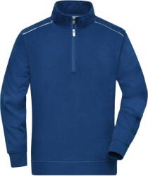 Daiber JN 895 / Hanorac de lucru cu fermoar pe jumătate - albastru închis 5XL (020895f8715)
