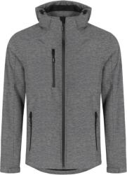 PROMODORO 7850 / Jachetă softshell bărbătească cu 3 straturi și glugă - gri melanj XXXL (40785061013)