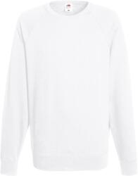 Fruit of the Loom HANORAC RAGLAN UȘOR / Hanorac bărbătesc cu mâneci raglan - alb S (16213800101)