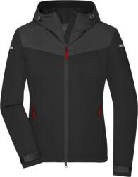 Daiber JN 1179 / Jachetă softshell pentru femei - negru/carbon/roșu deschis XL (021179zb104)