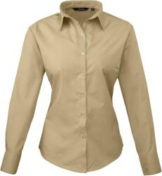 Premier PR 300 / Cămașă poplin cu mânecă lungă pentru femei - kaki XXL (3903005552g)