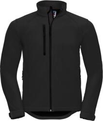 Russell Athletic 140M / Jachetă softshell bărbătească cu 3 straturi - neagră M (10140M00202)