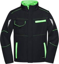 Daiber JN 851 / Jachetă softshell de vară pentru lucru - negru/verde lime XXXL (020851d8213)