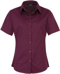 Premier PR 302 / Cămașă cu mânecă scurtă din poplin pentru femei - vinete XL (3903020952f)