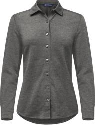 Cutter & BUCK 2411 / Cămașă piqué cu mânecă lungă pentru femei - melanj antracit S (68241102101)