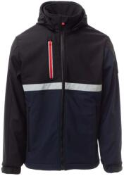 PAYPER WISE S00095-0489 / Jachetă softshell bărbătească cu glugă detașabilă - bleumarin/negru XL (S00095048908020XL)
