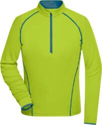 Daiber JN 497 / Tricou funcțional cu mânecă lungă pentru femei - galben strălucitor/albastru strălucitor XS (020497r0400)