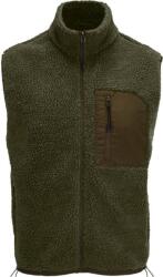 SOL´S FURY / Vestă unisex din fleece cu blană și buzunar la piept - armată/armată închis XXXL (254041zzv13)