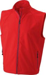 Daiber JN 1022 / Vestă softshell bărbătească cu 3 straturi - roșie XL (02102200404)