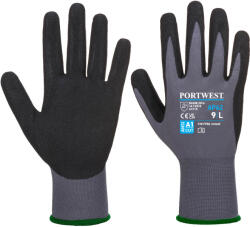 Portwest DERMIFLEX AQUA AP62 / Mănuși impermeabile înmuiate în nitril nisipos - gri/negru M (AP62G8RM)