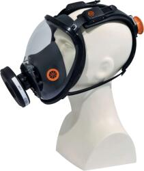 Delta Plus DELTA M9200 ROTOR GALAXY / Mască integrală cu vedere panoramică, sistem ROTOR® - negru/portocaliu reglabilă (M9200NO)