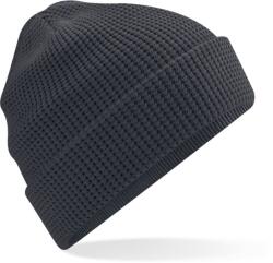 Beechfield B 52N / Căciulă tricotată cu model waffle - gri grafit Universal (53052Nn7399)