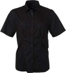 Daiber JN 683 / Cămașă twill pentru femei cu mâneci scurte - negru S (02068300201)