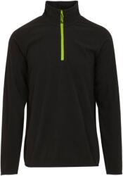 Regatta NAVIGATE TRF 691 / Hanorac bărbătesc din fleece cu fermoar 1/4 - negru/verde lime XL (36F691d8204)