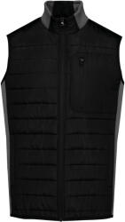 Kariban Vintage K6170 / Vestă matlasată bărbătească - negru/gri închis heather S (206170u8001)