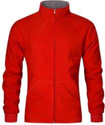 PROMODORO 7971 / Jachetă dublă din fleece pentru bărbați - roșu/gri deschis L (40797154203)
