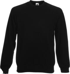 Fruit of the Loom CLASSIC RAGLAN SWEAT / Hanorac bărbătesc cu mâneci raglan - negru XL (16221600204)