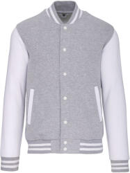 Kariban Vintage TEDDY K497 / Hanorac/jachetă unisex din fleece - gri oxford/alb S (20K497x6301)