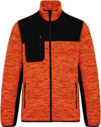 Wk Designed To Work WK CONCEPUTĂ PENTRU WORK WK 9108 / Jachetă de lucru tricotată din fleece pentru bărbați - portocaliu/negru XXXL (209108amv13)