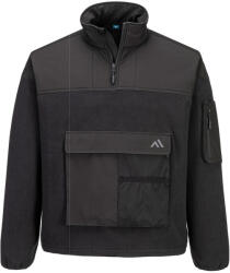Portwest KX378 / Hanorac din fleece pentru bărbați cu fermoar 1/4 - negru XXXL (KX378BKRXXXL)