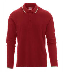 PAYPER AVIAZIONE 000059-0021 / Tricou polo unisex cu mânecă lungă - roșu mars 4XL (0000590021030194XL)