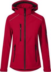 PROMODORO 7855 / Jachetă softshell cu 3 straturi și glugă pentru femei - roșu aprins XXL (407855u3505)