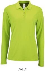 SOL'S PERFECT LSL / Tricou polo cu mânecă lungă pentru femei - verde măr S (25208309301)