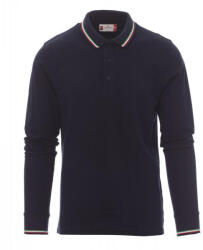 PAYPER AVIAZIONE 000059-0021 / Tricou polo unisex cu mânecă lungă - bleumarin S (000059002108012S)