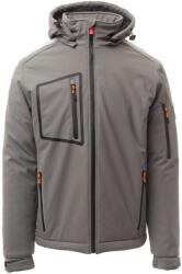 PAYPER STREAM PAD S00331-0489 / Geacă de iarnă softshell pentru bărbați - fumuriu/negru 5XL (S003310489130105XL)