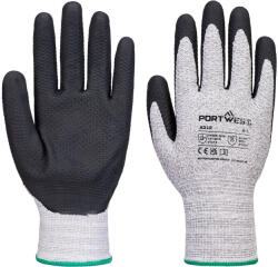 Portwest GRIP A312 / Mănuși din nitril tricotate cu romburi, pachet de 12 bucăți - gri/negru M (A312G8RM)